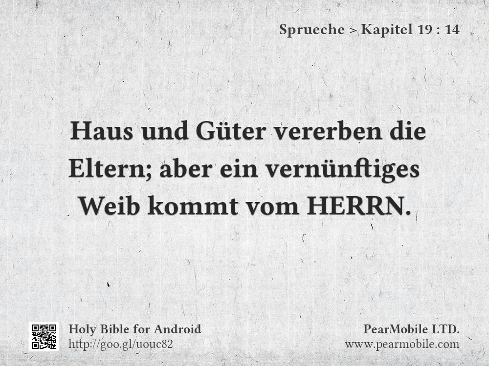 Sprueche, Kapitel 19:14